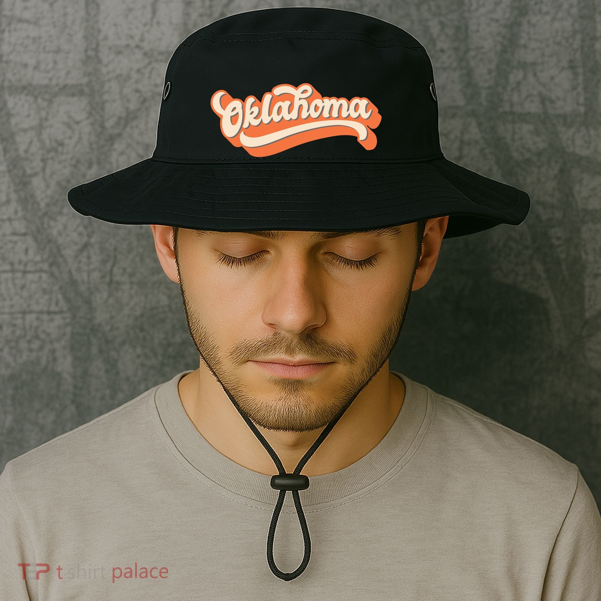 Oklahoma America USA State Retro Bucket Hat