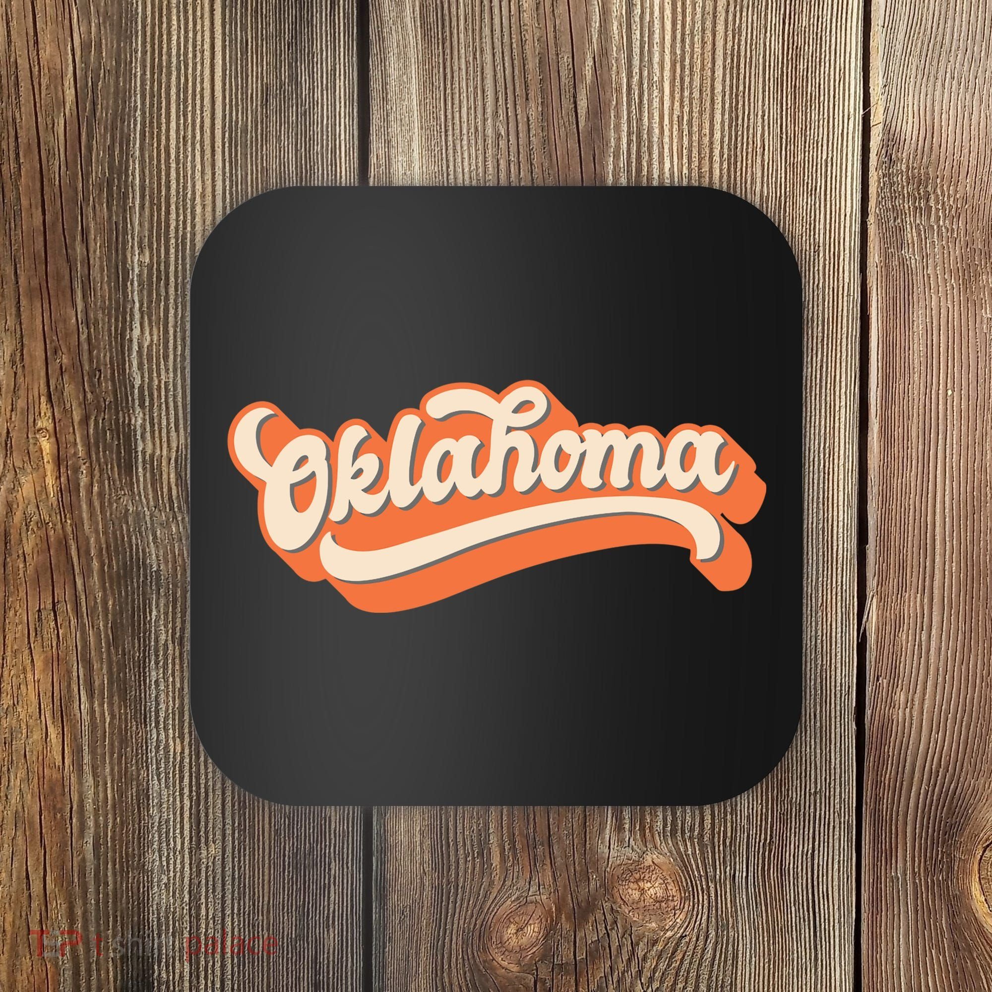 Oklahoma America USA State Retro Coaster