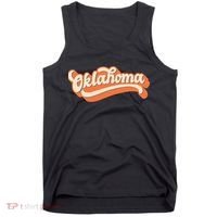 Oklahoma America USA State Retro Tank Top thumb 0