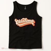 Oklahoma America USA State Retro Tank Top thumb 2