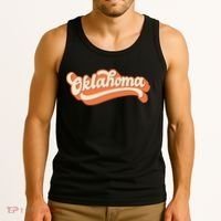 Oklahoma America USA State Retro Tank Top thumb 3