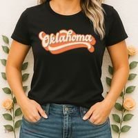 Oklahoma America USA State Retro Women's T-Shirt thumb 2