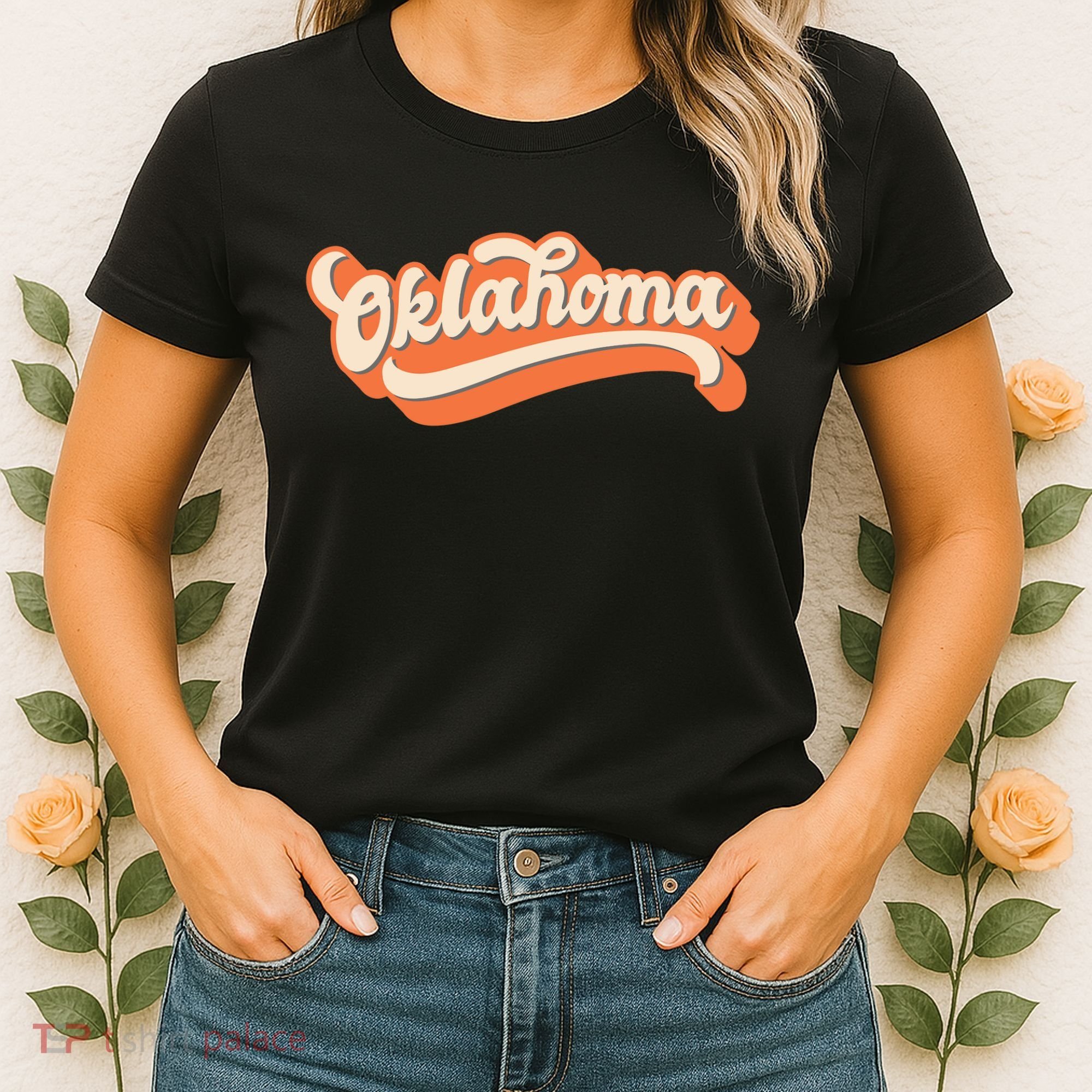 Oklahoma America USA State Retro Women's T-Shirt
