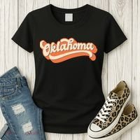 Oklahoma America USA State Retro Women's T-Shirt thumb 3