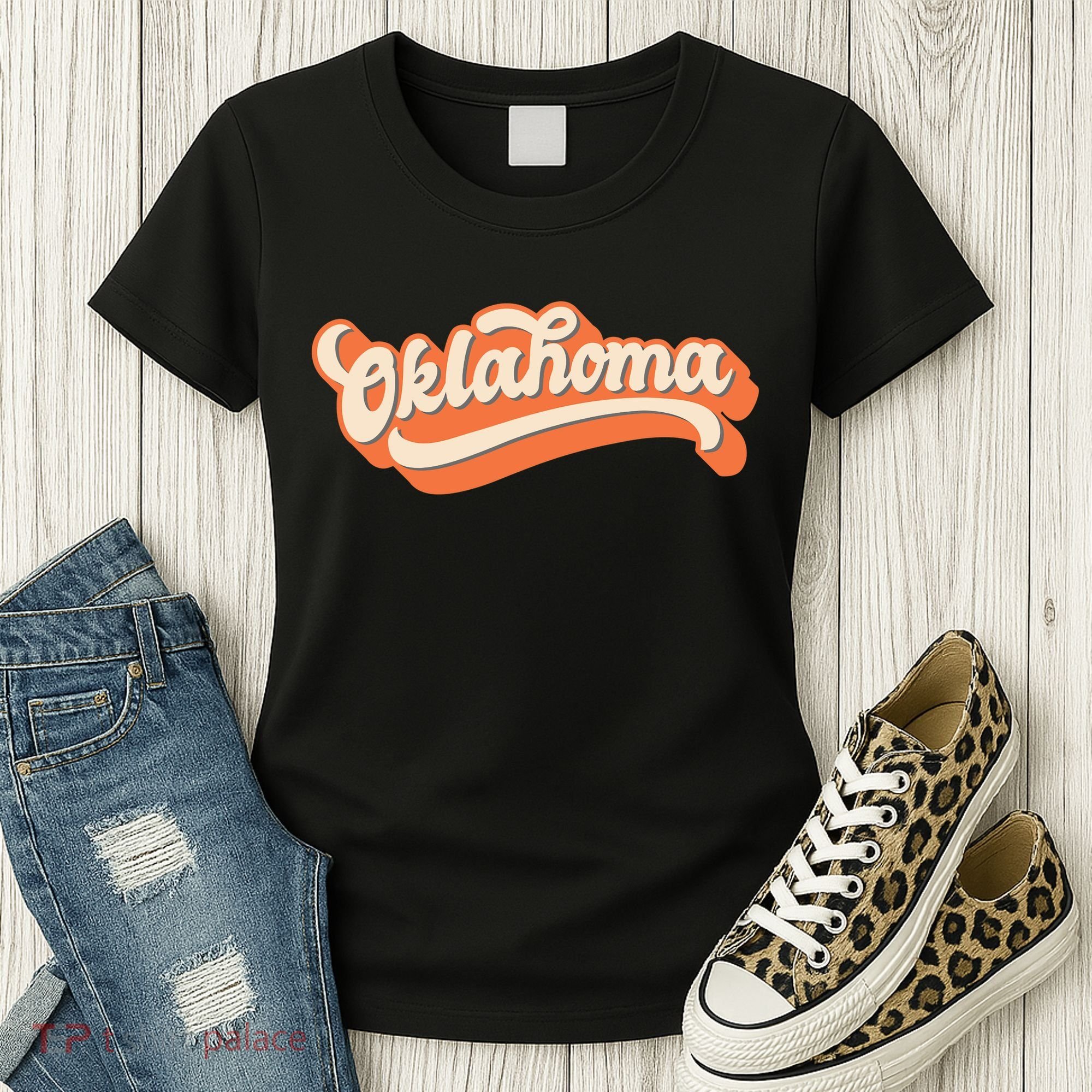 Oklahoma America USA State Retro Women's T-Shirt