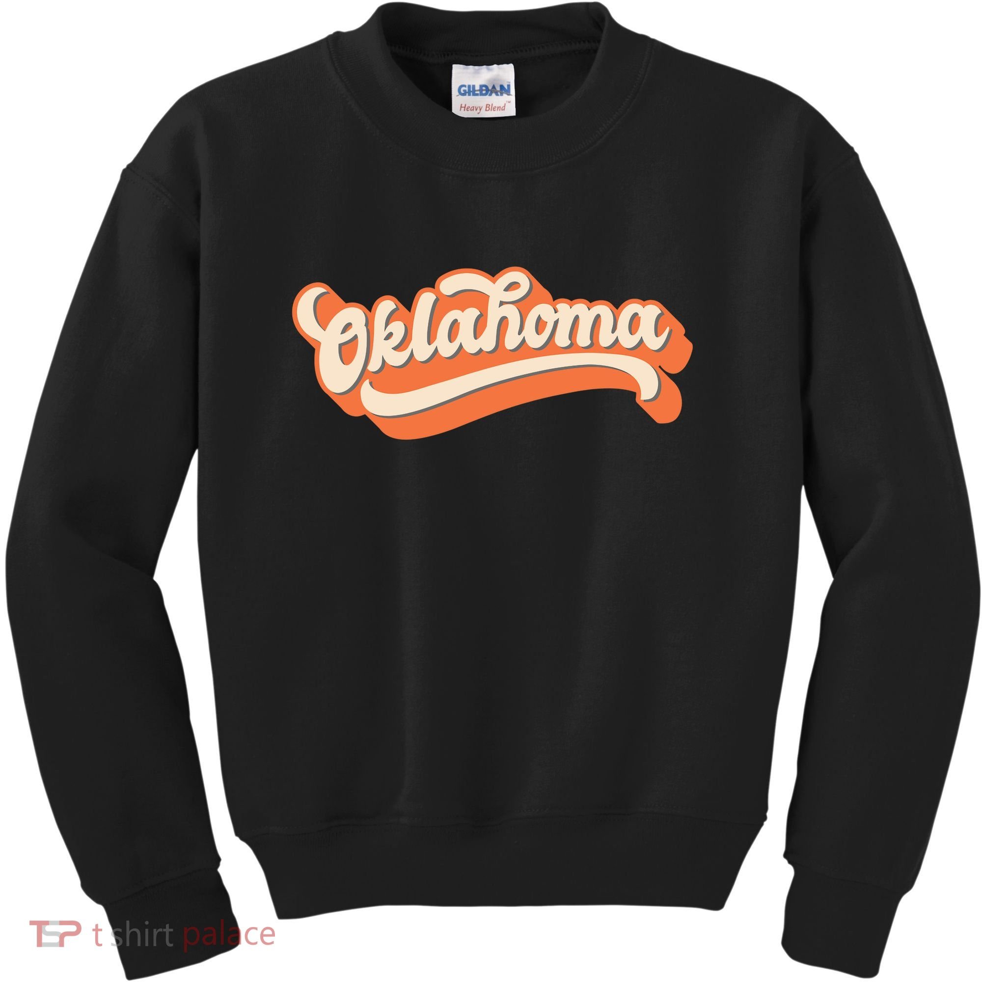 Oklahoma America USA State Retro Kids Sweatshirt