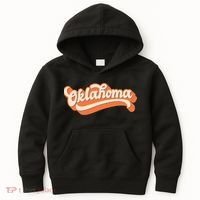Oklahoma America USA State Retro Kids Hoodie thumb 0