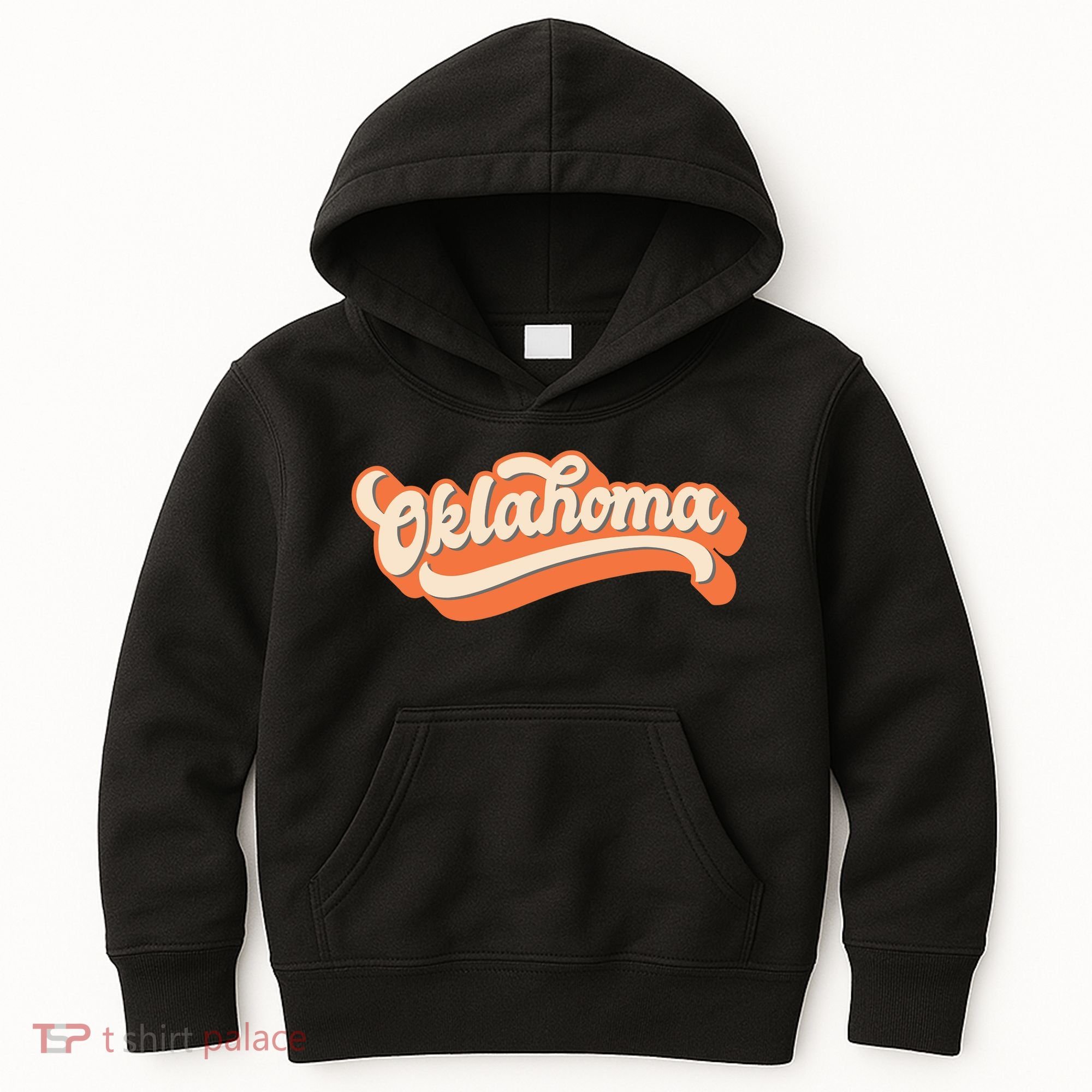 Oklahoma America USA State Retro Kids Hoodie