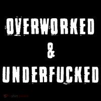 Overworked And Underfucked Funny Offensive USA-Made Doggie Bandana thumb 2