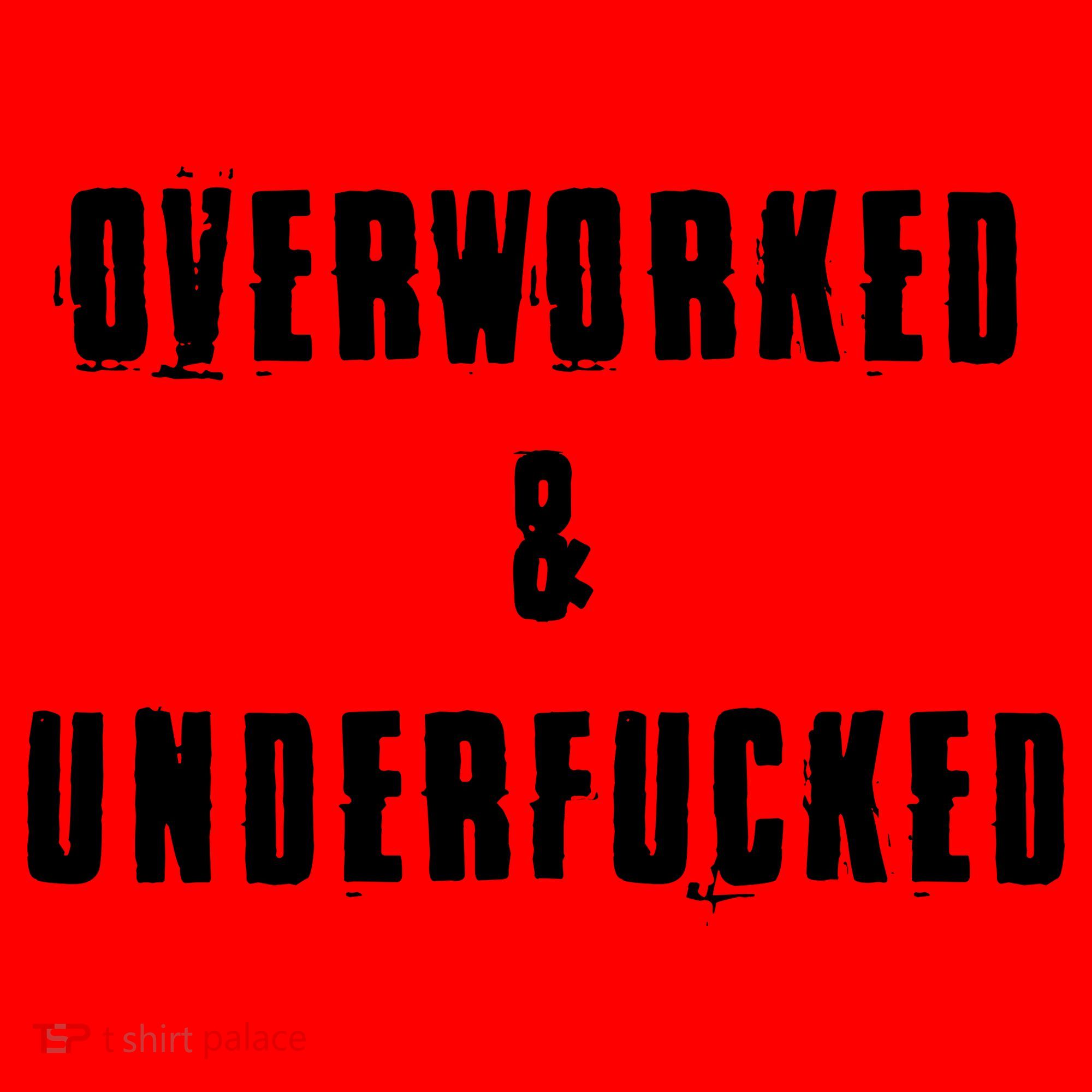 Overworked And Underfucked Funny Offensive Santa Hat
