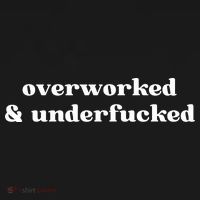 Overworked And Underfucked Funny Offensive Backpack thumb 2