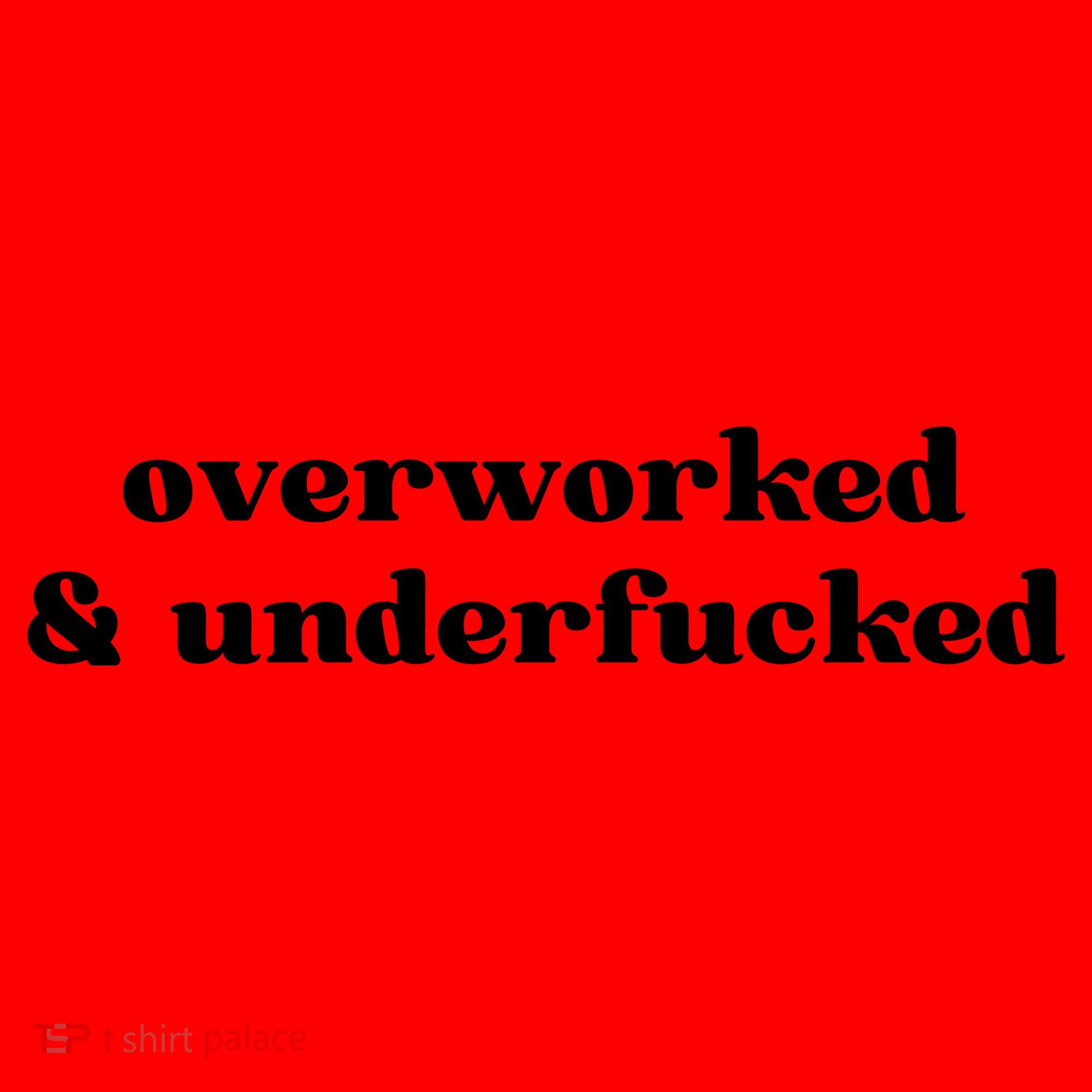 Overworked And Underfucked Funny Offensive Santa Hat