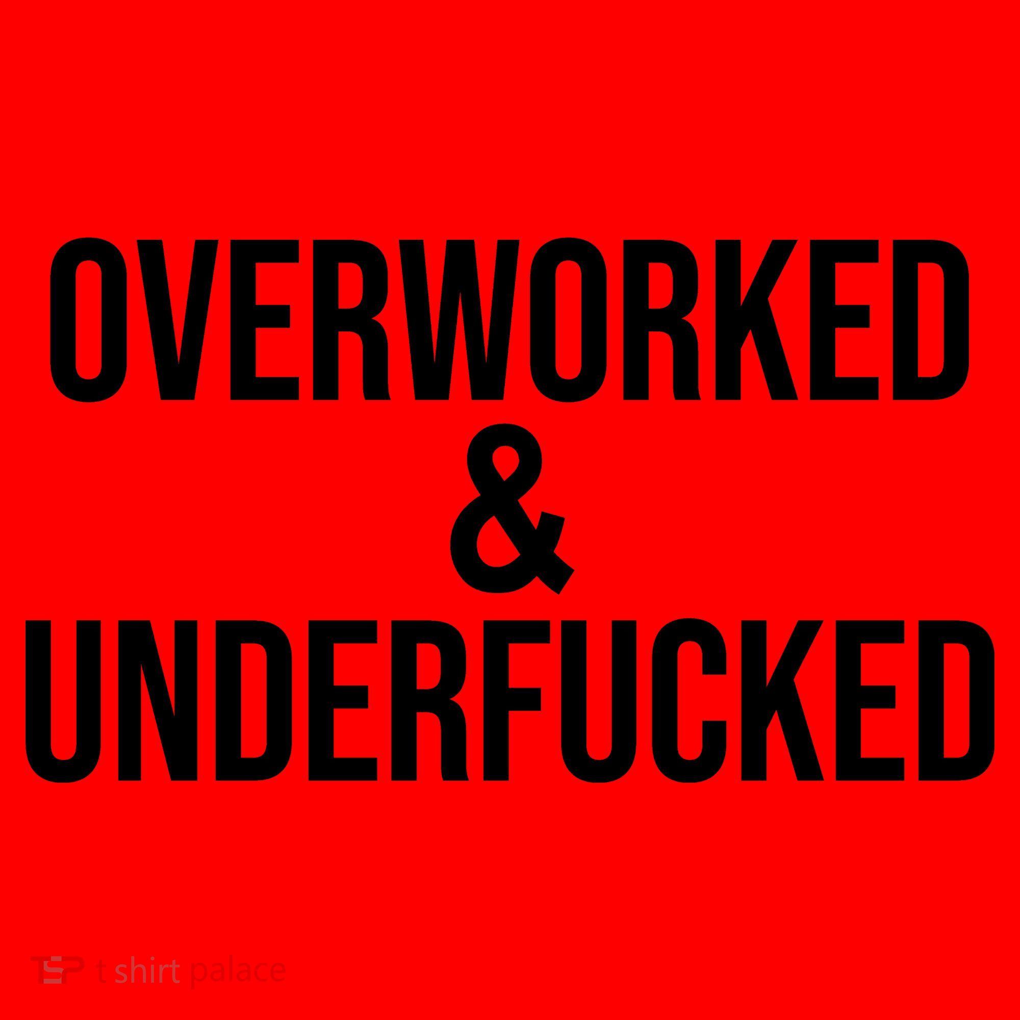 Overworked And Underfucked Funny Offensive Santa Hat