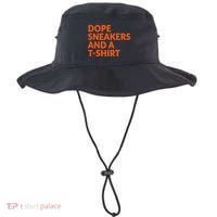 Orange And White Dope Sneakers And A Bucket Hat thumb 0