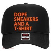 Orange And White Dope Sneakers And A Hat thumb 0