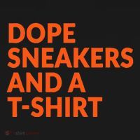 Orange And White Dope Sneakers And A Toddler T-Shirt thumb 4