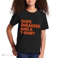 Orange And White Dope Sneakers And A Kids T-Shirt thumb 2