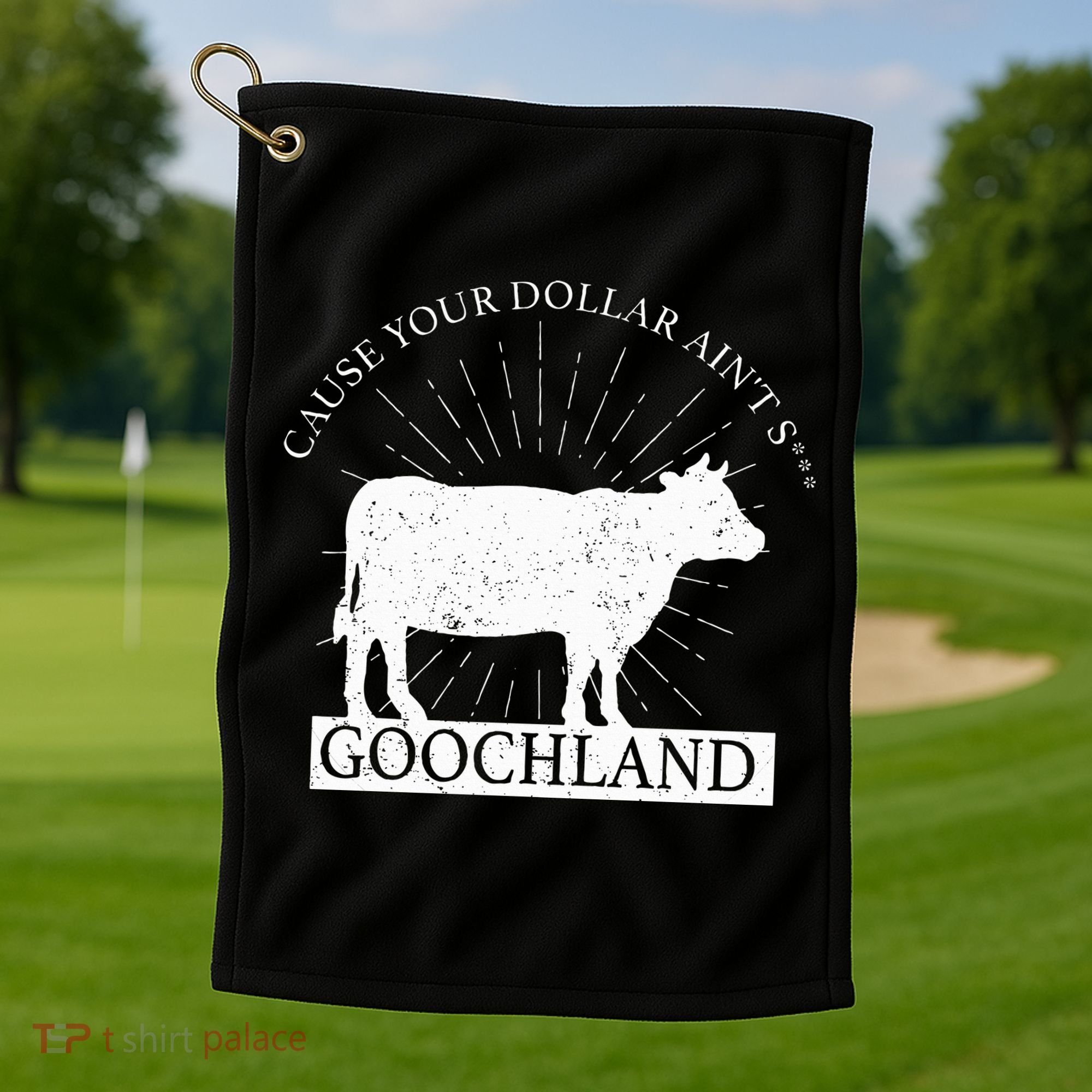 Oliver Anthony Wearing Goochland Golf Towel