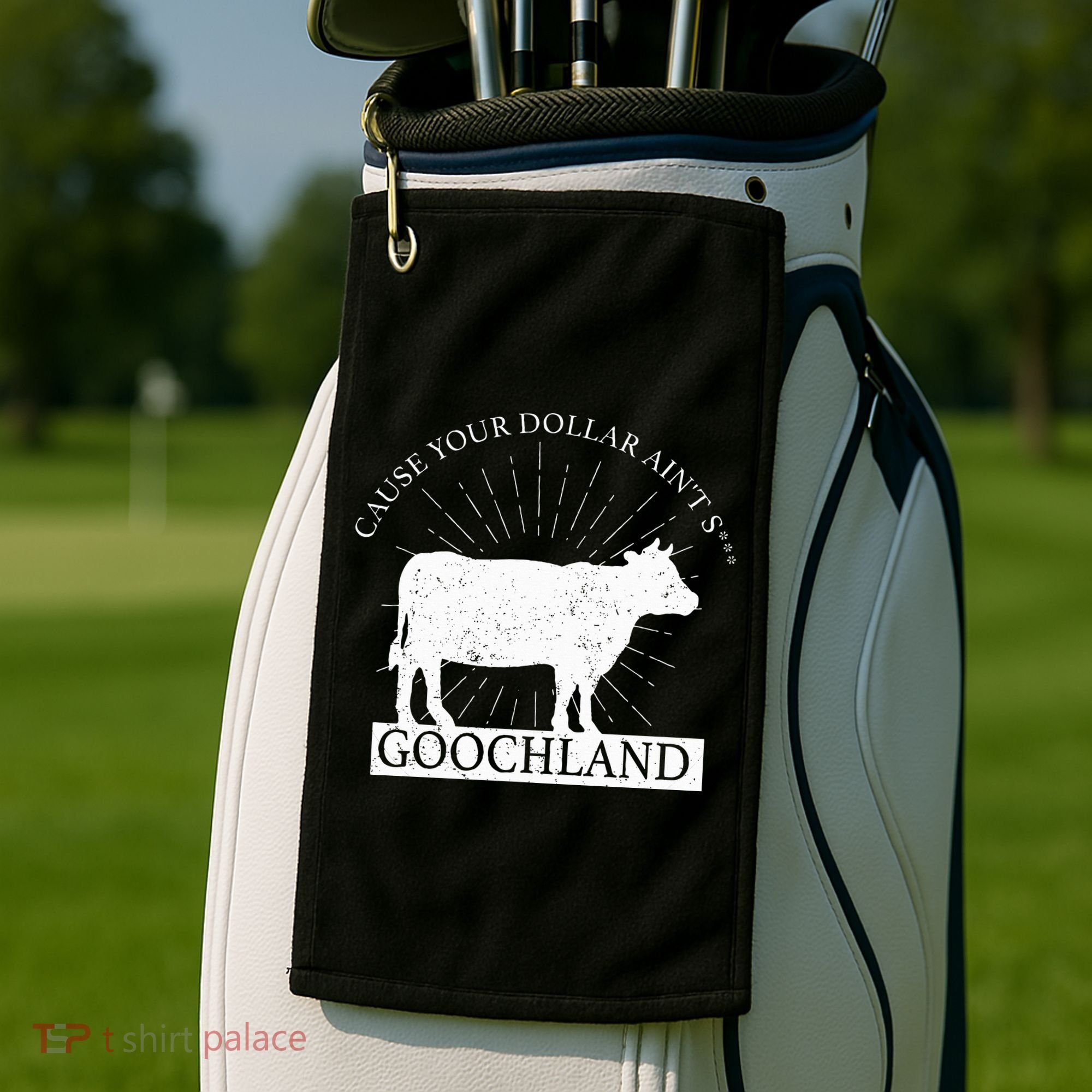 Oliver Anthony Wearing Goochland Golf Towel