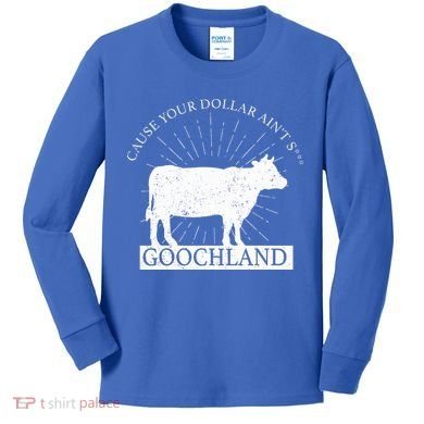 Oliver Anthony Wearing Goochland Kids Long Sleeve Shirt