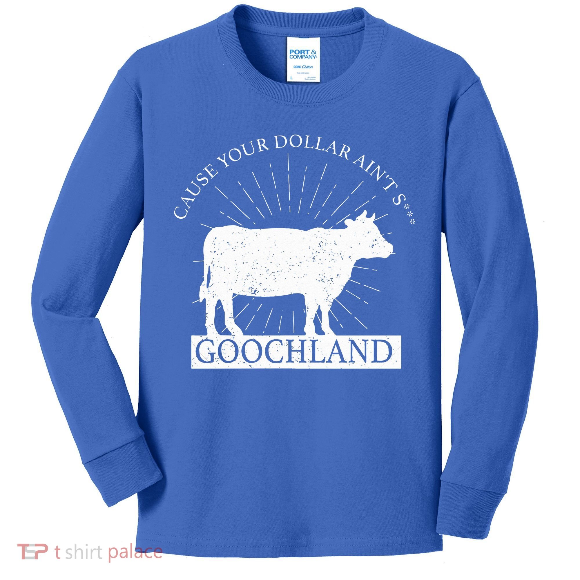 Oliver Anthony Wearing Goochland Kids Long Sleeve Shirt