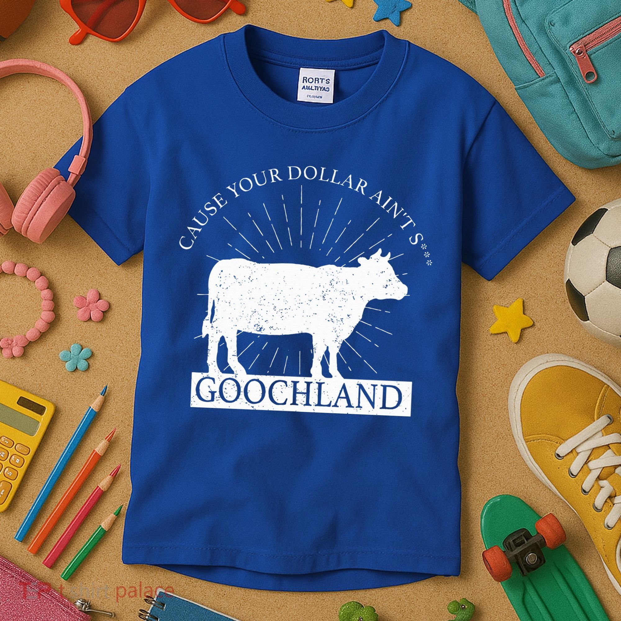 Oliver Anthony Wearing Goochland Kids T-Shirt