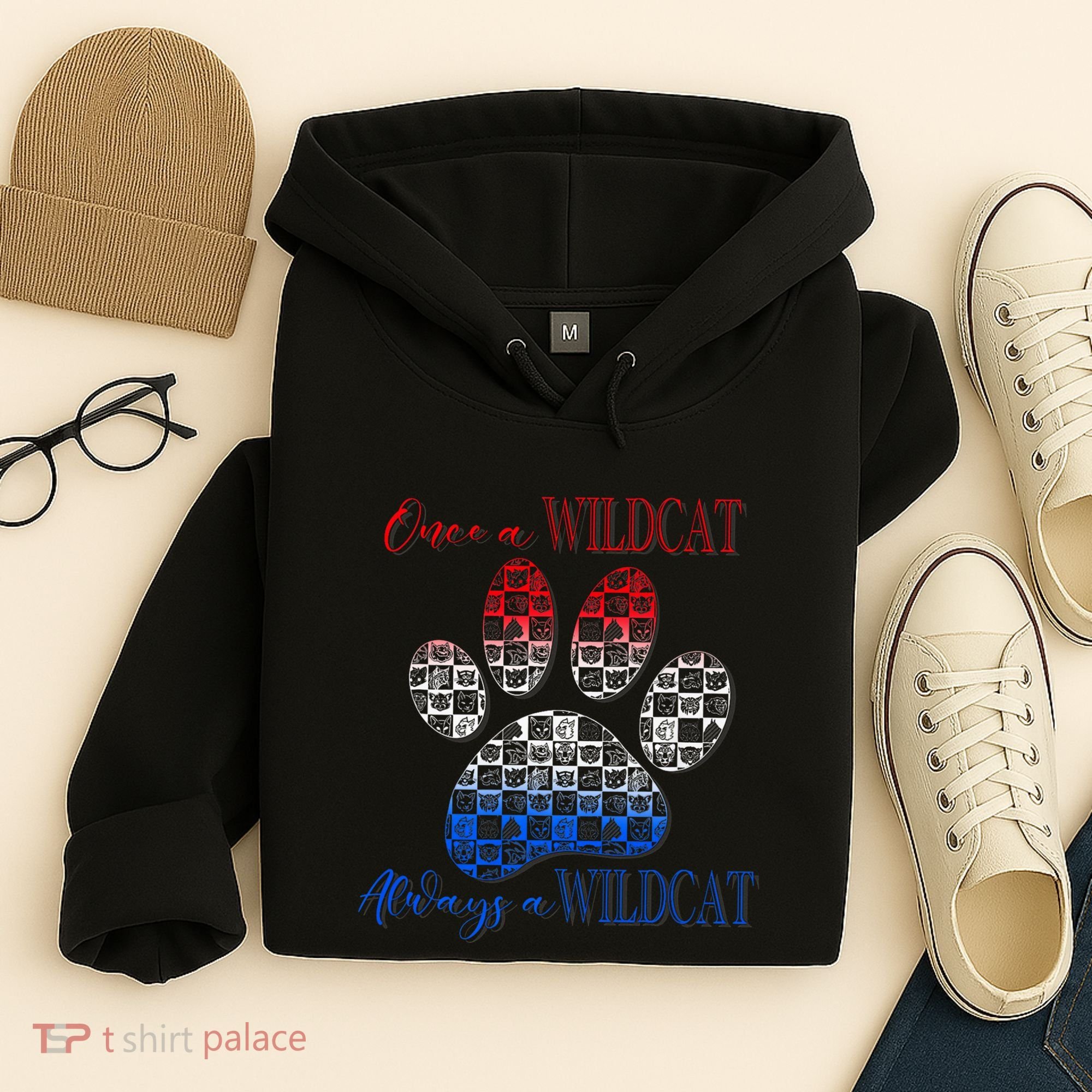One A Wildcats Always In A Paw Print Hoodie