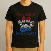 One A Wildcats Always In A Paw Print T-Shirt thumb 3