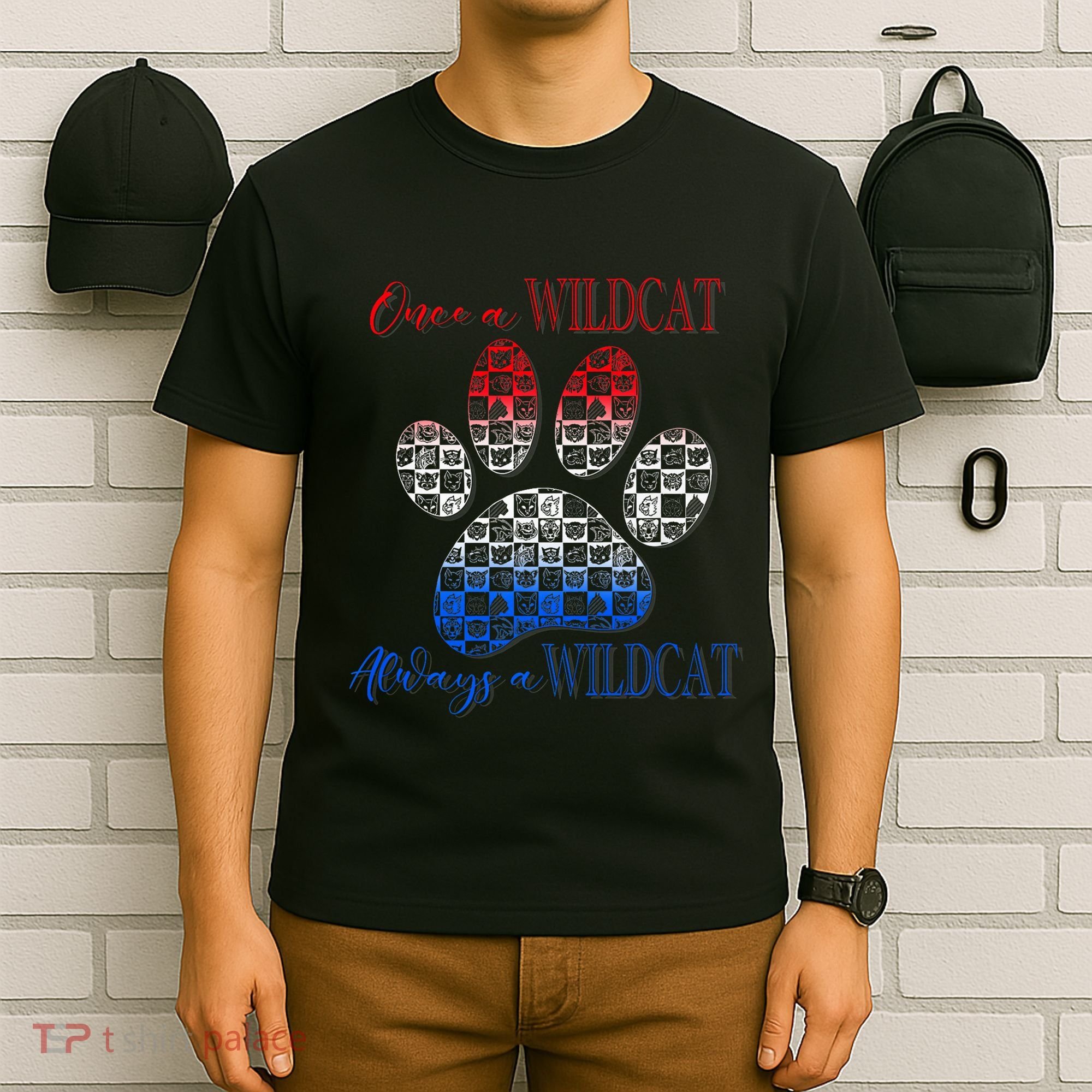 One A Wildcats Always In A Paw Print T-Shirt