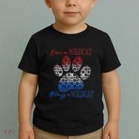 One A Wildcats Always In A Paw Print Toddler T-Shirt thumb 2