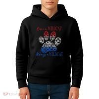 One A Wildcats Always In A Paw Print Kids Hoodie thumb 4