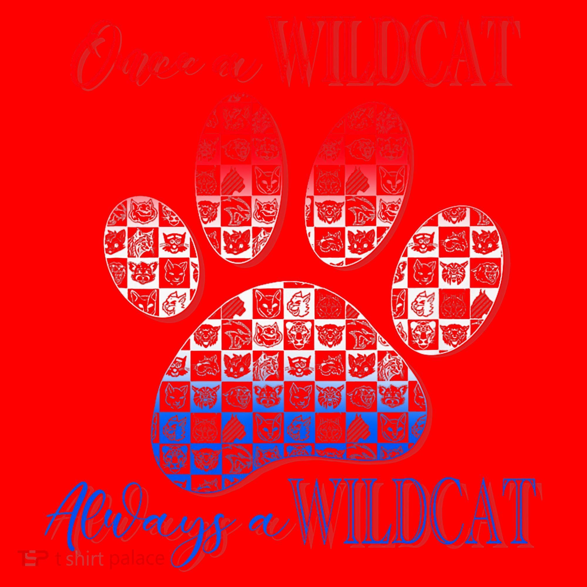 One A Wildcats Always In A Paw Print Santa Hat
