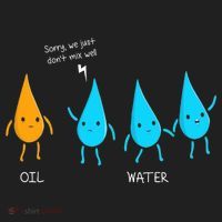 Oil And Water Don't Mix Well Funny Science Tumbler thumb 3