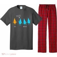 Oil And Water Don't Mix Well Funny Science Pajama Set thumb 0