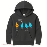 Oil And Water Don't Mix Well Funny Science Kids Hoodie thumb 0