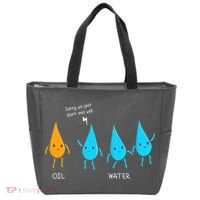 Oil And Water Don't Mix Well Funny Science Tote Bag thumb 0