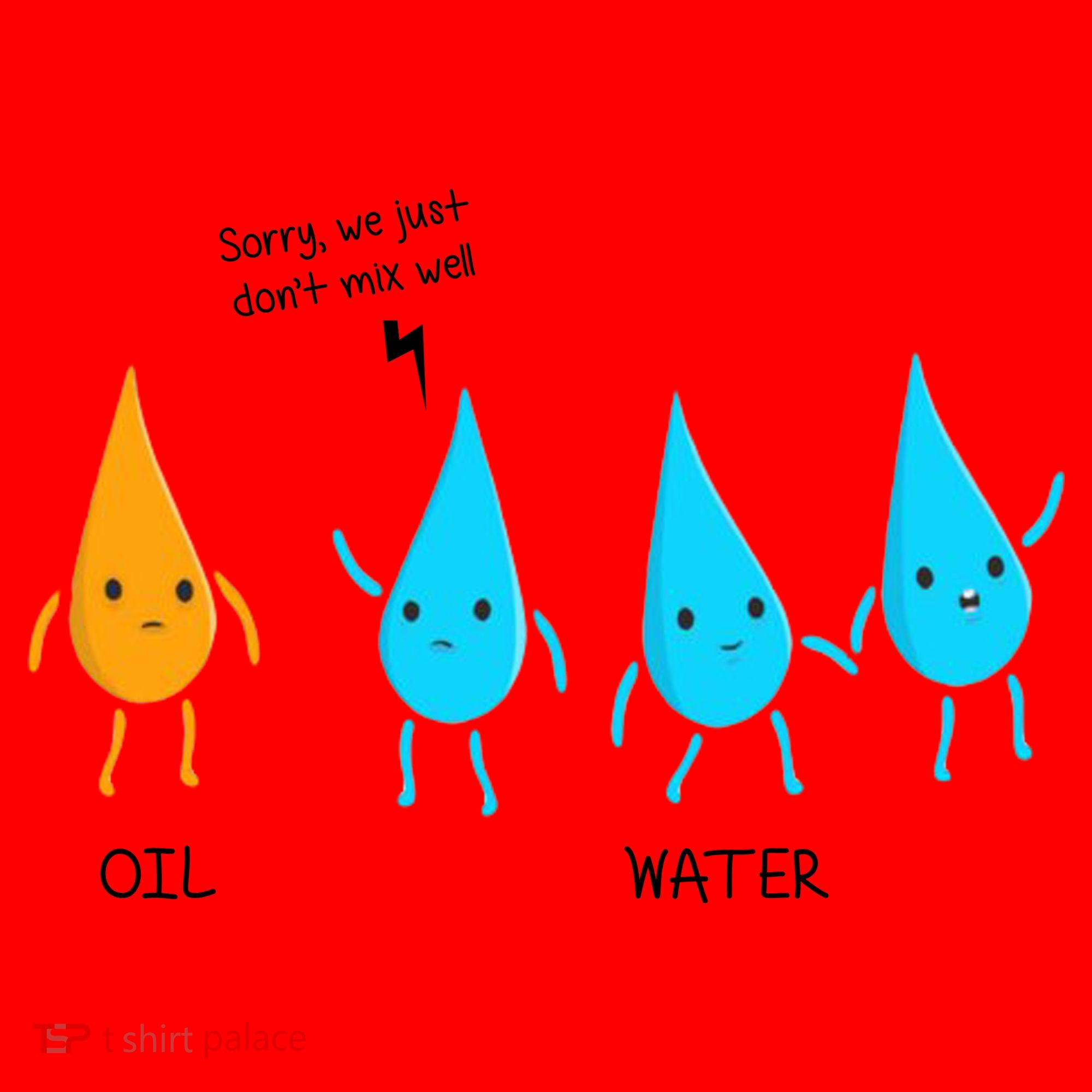 Oil And Water Don't Mix Well Funny Science Santa Hat