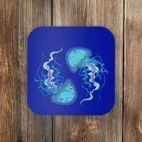 Ocean Animal Zoo Keeper Gift Sea Creature Animal Jellyfish Gift Coaster thumb 0