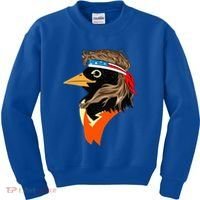 Oriole Bird American Hero Funny Trendy Kids Sweatshirt thumb 0