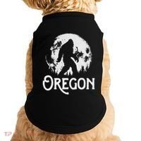 Oregon Bigfoot At Night! Cool Full Moon & Trees Sasquatch Doggie Tank thumb 0