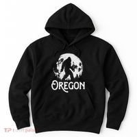 Oregon Bigfoot At Night! Cool Full Moon & Trees Sasquatch Hoodie thumb 0