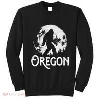 Oregon Bigfoot At Night! Cool Full Moon & Trees Sasquatch Sweatshirt thumb 0