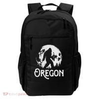 Oregon Bigfoot At Night! Cool Full Moon & Trees Sasquatch Backpack thumb 0