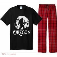 Oregon Bigfoot At Night! Cool Full Moon & Trees Sasquatch Pajama Set thumb 0