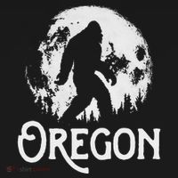 Oregon Bigfoot At Night! Cool Full Moon & Trees Sasquatch Women's Hoodie thumb 2