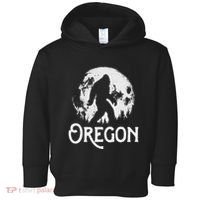 Oregon Bigfoot At Night! Cool Full Moon & Trees Sasquatch Toddler Hoodie thumb 0