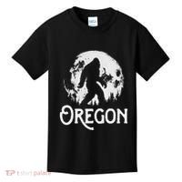 Oregon Bigfoot At Night! Cool Full Moon & Trees Sasquatch Kids T-Shirt thumb 0