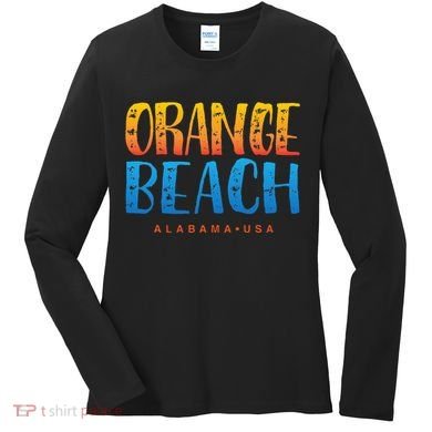 Orange Beach Alabama Souvenir Women's Long Sleeve Shirt