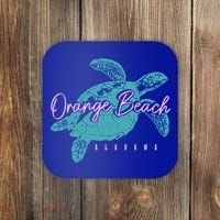 Orange Beach Alabama Al Sea Turtle Vacation Souvenir Gift Coaster thumb 0