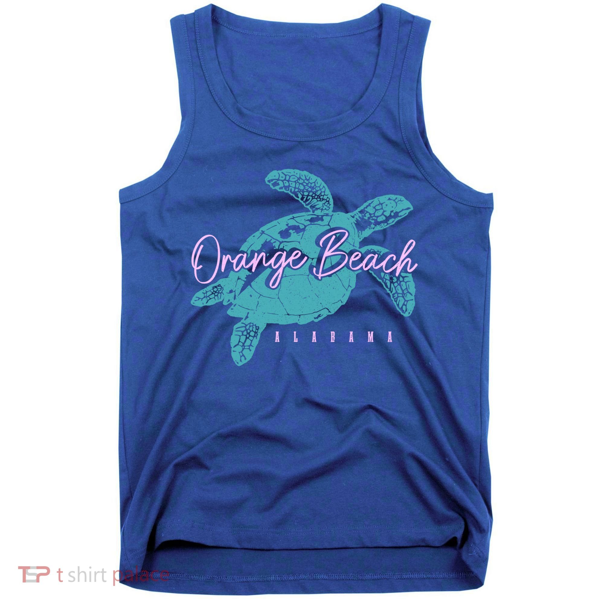 Orange Beach Alabama Al Sea Turtle Vacation Souvenir Gift Tank Top